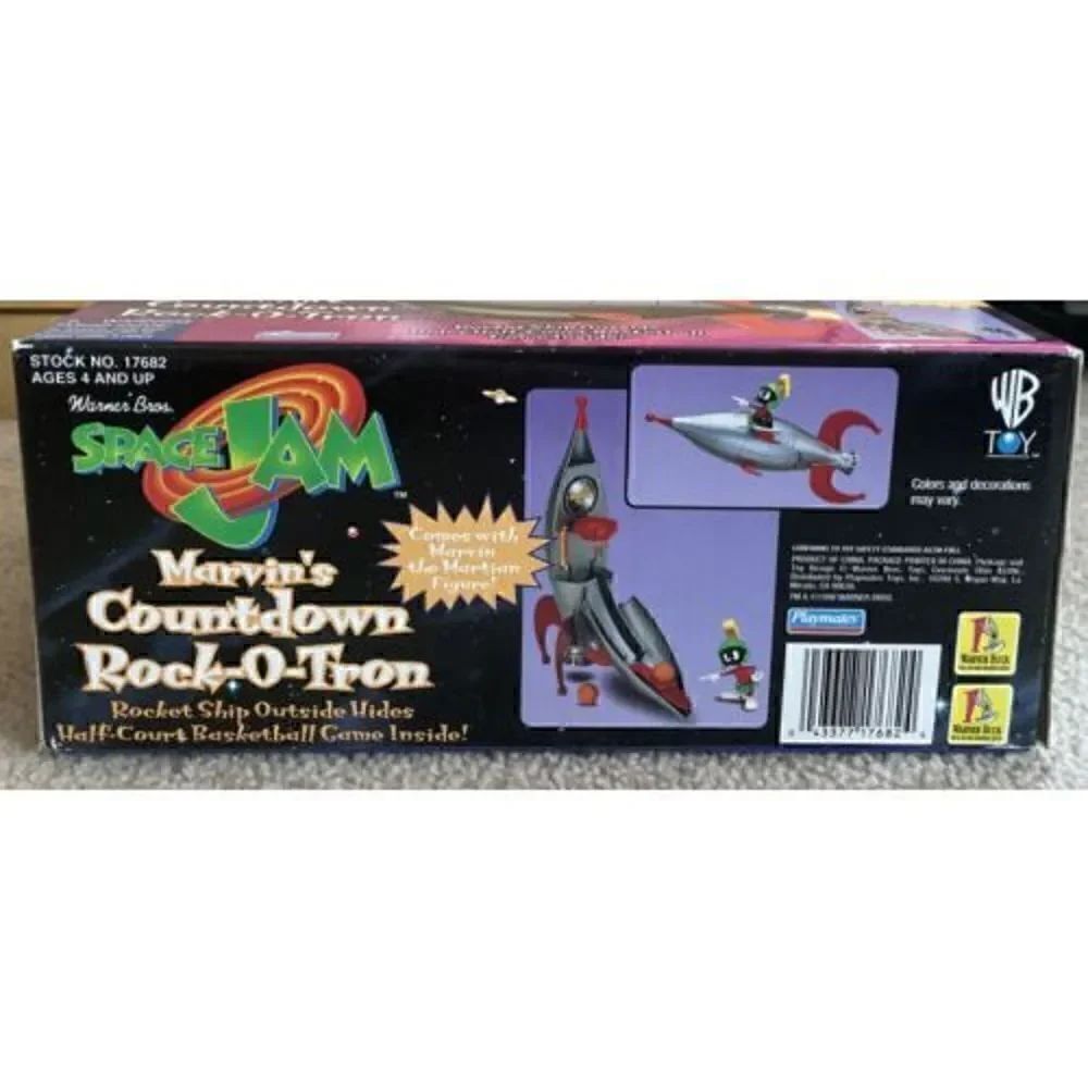 1996 PLAYMATES SPACE JAM - MARVIN’S COUNTDOWN ROCK-O-TRON PLAYSET - NEW In Box - Picture 6 of 12